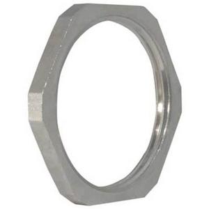 LOCK NUT BRASS NICKEL PLATED FITTING 40MM