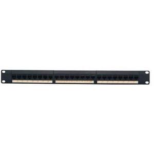 PATCH PANEL CAT6 24 PORT REMOVABLE ID STRIPS