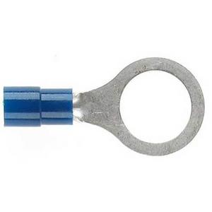 TERMINAL RING 1.0-2.6MM2 4MM HOLE BLUE (PKT 100)