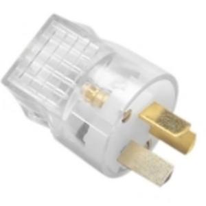 PLUG TOP EXTENTION POLYCARBONATE FOR ORDINARY DUTY FLEX 20A 250V INSULATED PINS TRANSPAREN