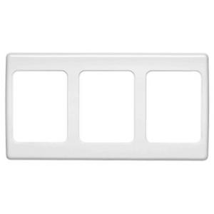 COVER SURROUND VERTICAL 2000 SERIES 3 GANG WHITE ELECTRIC
