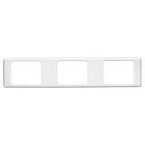 COVER. SURROUND HORIZONTAL 2000 SERIES 3 GANG WHITE ELECTRIC