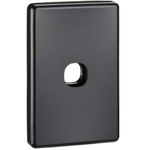 GRID PLATE VERTICAL/HORIZONTAL 2000 SERIES 1 GANG BLACK