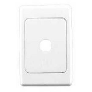 GRID PLATE AND COVER 2000 SERIES 1 GANG WHITE