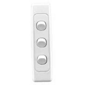 SWITCH ARCHITRAVE 3 GANG WHITE 10A
