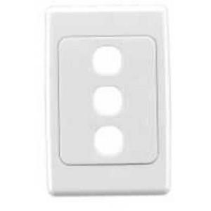 GRID PLATE AND COVER 2000 SERIES 3 GANG WHITE
