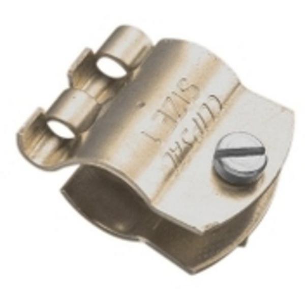 Earth Clip Brass 12.7mm, Ideal Electrical Catalogue Power Distribution Earthing Lightning Earthing Pipe Clamp - Construction Supplies Australia