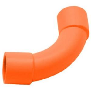 BEND SOLID PVC 32MM CONDUIT FITTING ORANGE