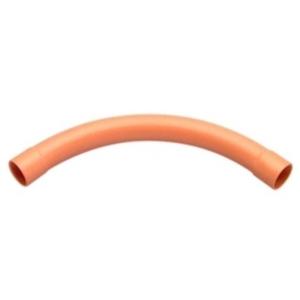 BEND LONG SWEEP PVC 25MM CONDUIT FITTING ORANGE