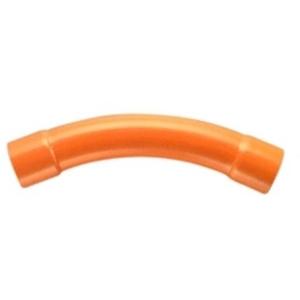 BEND LONG SWEEP 45 DEGREE PVC 25MM CONDUIT FITTING ORANGE