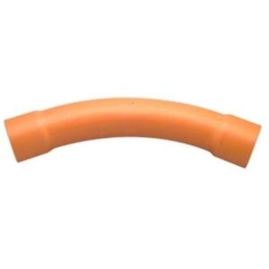 BEND LONG SWEEP 45 DEGREEPVC 100MM CONDUIT FITTING ORANGE