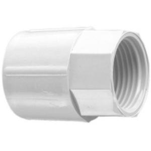 COUPLING PLAIN TO SCREWED PVC 25MM CONDUIT FITTING GREY