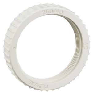 LOCK RING SCREWED PVC TYPE 260 40MM GREY