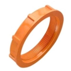 LOCK RING SCREWED PVC 63MM ORANGE