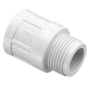 ADAPTOR PLAIN TO SCREWED PVC 25MM CONDUIT FITTING ELECTRIC ORANGE