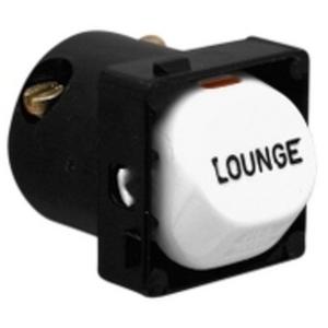 SWITCH MECHANISIM 30 SERIES 1/2WAY 10A 250V ENGRAVED LOUNGE WHITE ELECTRIC