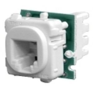 RJ11 OUTLET 30 SERIES 6P4C CAT3 ENGRAVED TELEPHONE WHITE
