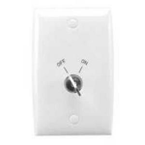 SWITCH KEY STANDARD SERIES 1 GANG 15A 250V COMMON KEY LOCK IN OFF POSITION WHITE ELECTRIC