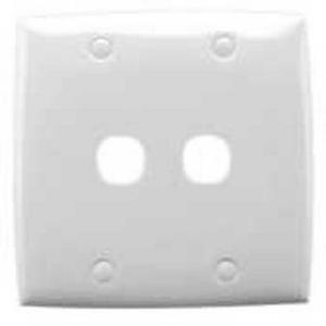 PLATE SQUARE STANDARD SERIES 2 GANG WHITE ELECTRIC