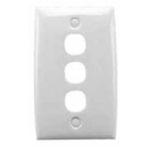 GRID PLATE VERTICAL/HORIZONTAL STANDARD SERIES 3 GANG WHITE ELECTRIC
