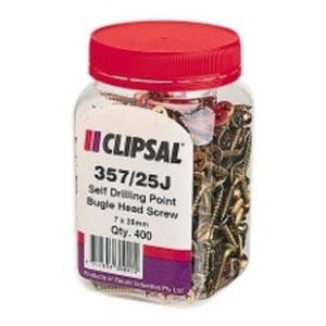SCREW, BUGLE HEAD, SELF TAP, 7 GAUGE X 25MM, JAR