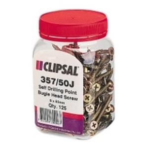 SCREW, BUGLE HEAD, SELF TAP, 8 GAUGE X 50MM, JAR