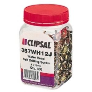SCREW WASHER HEAD SELF DRILL 8 GAUGE X 12MM JAR