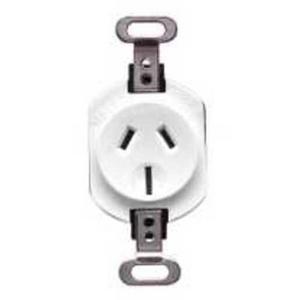 POWER OUTLET AUTO SWITCHED MECHANISIM STARD AMERICAN PATTERN SINGLE 15A 250V WHITE ELECTRI