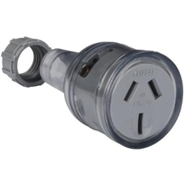 Extension Socket Transparent 20Amp, Ideal Electrical Catalogue Switches Plugs Sockets Plugs Sockets Domestic Sockets - Construction Supplies Australia