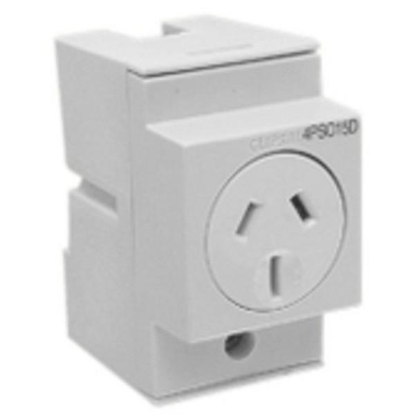 2Pswskt 2.5M D/P 15A, Ideal Electrical Catalogue Switches Plugs Sockets Outlets Din Rail Outlet - Construction Supplies Australia