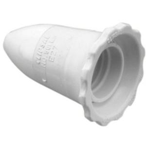 LAMPHOLDER EDISON SC H/L + SAFETY SK WHITE
