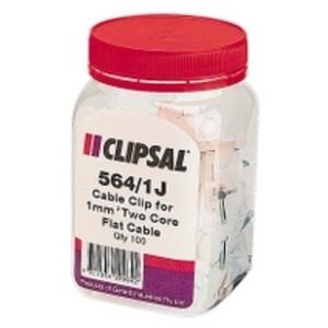 CLIP CABLE PVC FLAT 2.5MM 2C+E JAR