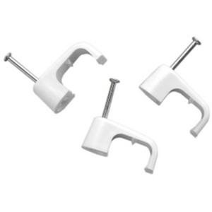 CABLE CLIPS PVC FLAT 6MM 2C+E 100 PACK