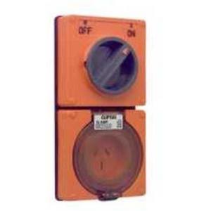 POWER OUTLET SWITCHED 56 SERIES 3 PIN 15A 250V IP66 GREY