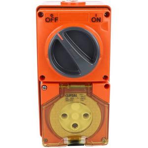 SOCKET SWITCH SURFACE IP66 3PIN 32A