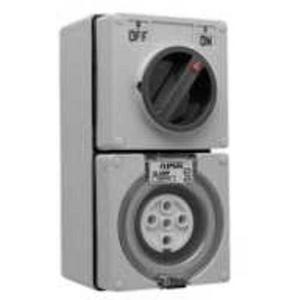 SOCKET SWITCHED SURFACE IP66 5PIN 10A