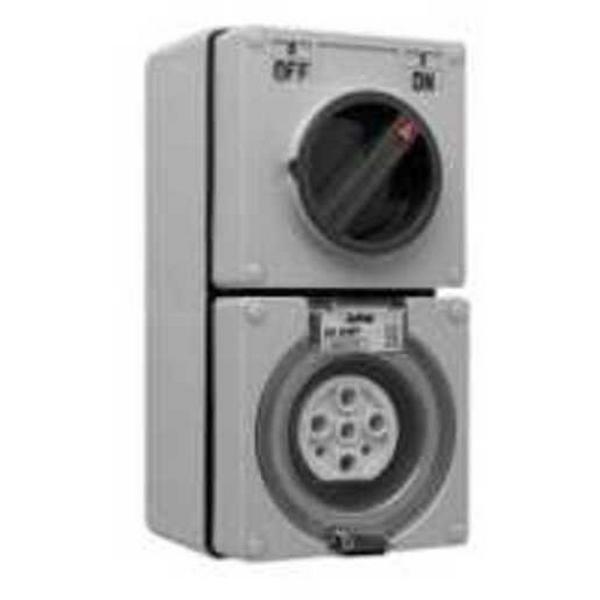 56 Series 7 Pin Combination Outlet 20A, Ideal Electrical Catalogue Industrial Industrial Plugs Sockets Industrial Socket Outlet Disconnectable With Fuse - Construction Supplies Australia