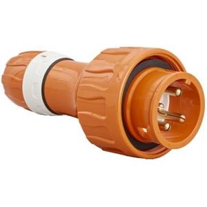 PLUG TOP EXTENSION 56 SERIES 4 PIN 10A 500V IP66 RESISTANT ORANGE