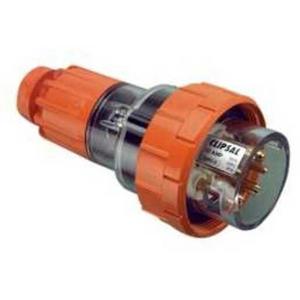 PLUG TOP EXTENSION 56 SERIES 6 PIN 10A 500V IP66 ELECTRIC ORANGE