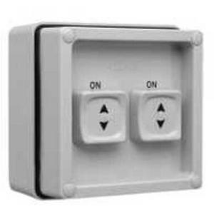 SWITCH ISOLATION SLIDING 56 SERIES 2 GANG 15A 250V IP66 GREY