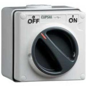 SWITCH ISOLATION 56 SERIES 1 POLE 63A 250V IP66 GREY
