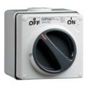 SWITCH ISOLATION 3 POLE GREY 20A