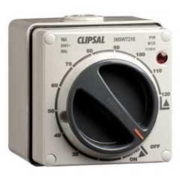 Timer Process 2 Hour 56 Series 16A 250V IP66 Grey, Ideal Electrical Catalogue Switches Plugs Sockets Switches Time Switch Clock For Domestic Switching Devices - Construction Supplies Australia