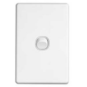 SWITCH C2000 SERIES 1 GANG VERTICAL 250V 10A WHITE