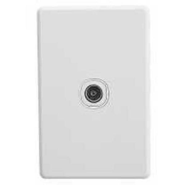 Coaxial TV Socket C2000 Series Classic, Ideal Electrical Catalogue Av Security Detection Antennas Antenna Socket Box - Construction Supplies Australia