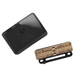 MINI NEUTRAL LINK 100 A 500 V 18 HOLE WITH COVER BLACK