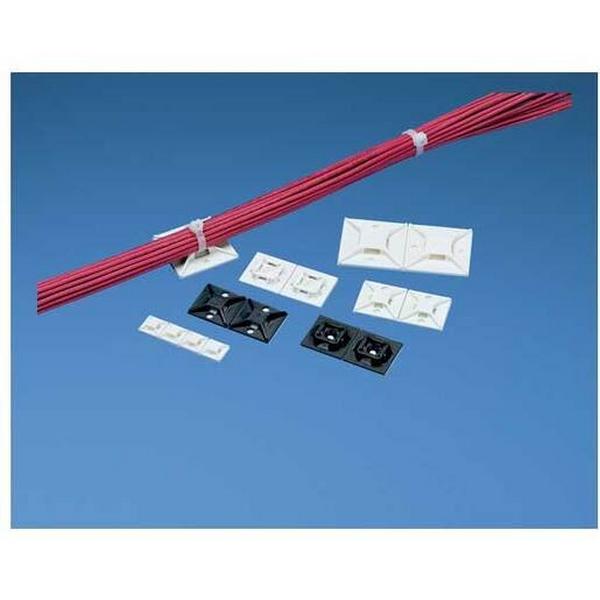 4-W Cable Tie Mount 100/Pk For Miniature Cable Tie, Ideal Electrical Catalogue Hardware Cable Tie Mounting Base For Cable Ties - Construction Supplies Australia