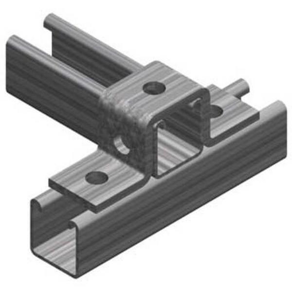 Angle Fitting Strut U Type 5 Hole Hot Dip Galvanised, Ideal Electrical Catalogue Cable Management Cable Support Connector For Cable Support System - Construction Supplies Australia