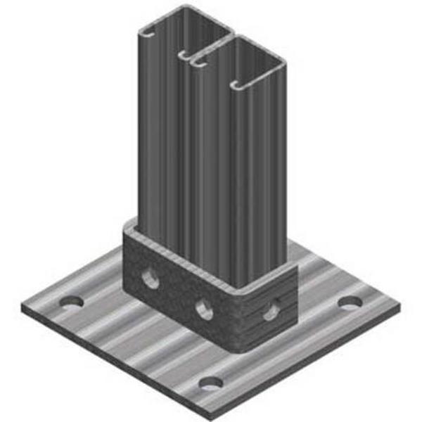 Base Plate For Strut Hot Dip Galvanised Suit 41X41mm, Ideal Electrical Catalogue Cable Management Cable Support Bracket For Cable Support System - Construction Supplies Australia