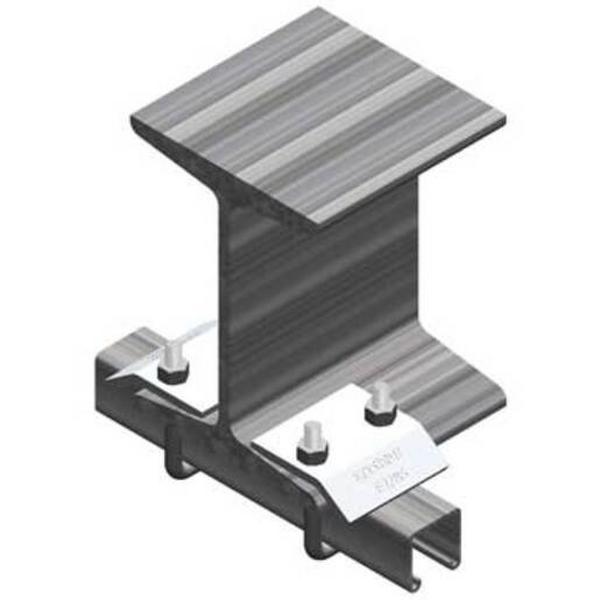 Beam Clamp With U Bolts For Strut Hot Dip Galvanised, Ideal Electrical Catalogue Cable Management Cable Support Span Wire Clamp - Construction Supplies Australia
